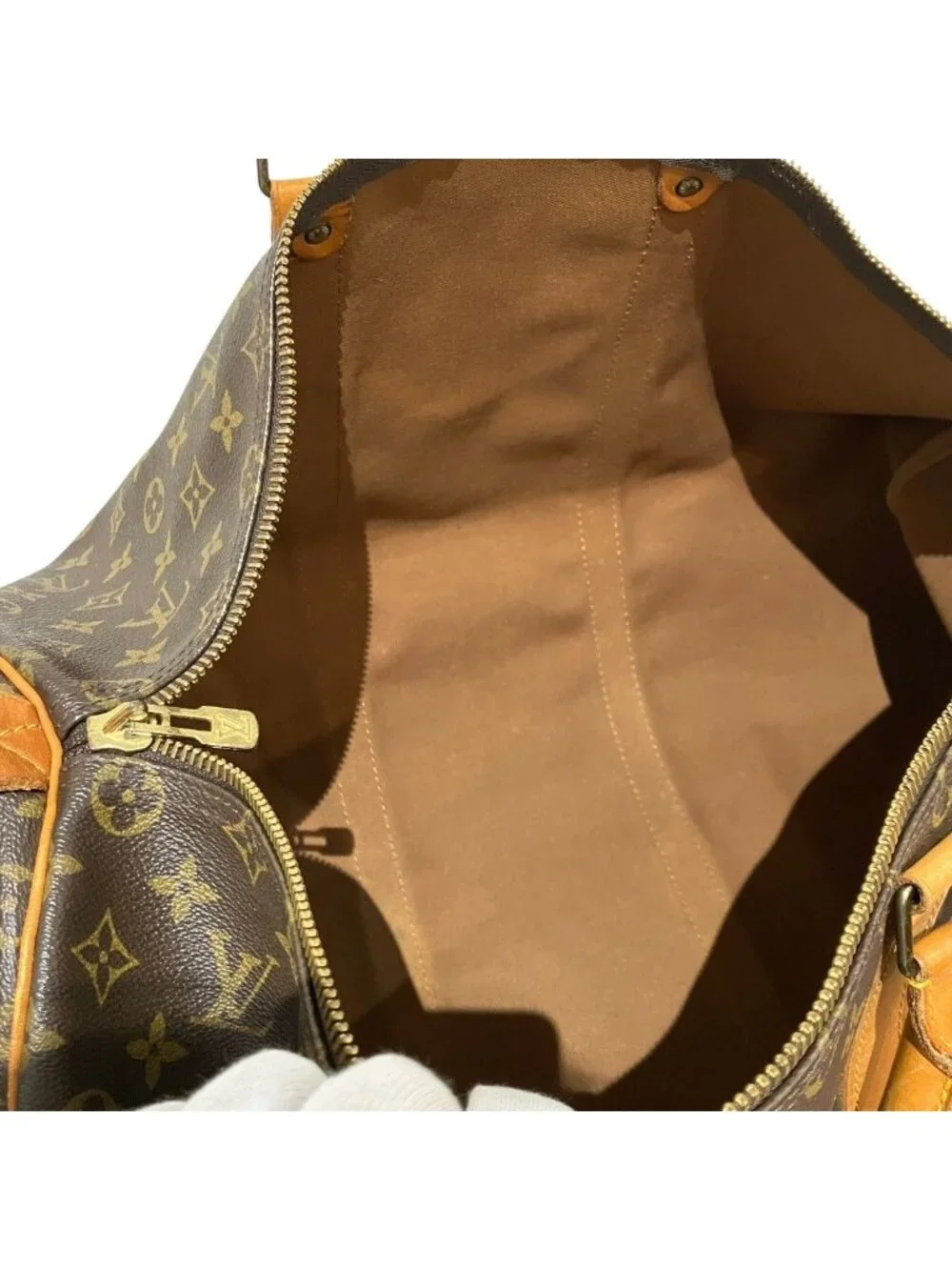 Louis Vuitton Keepall 50 Monogram Boston Bag Canvas
